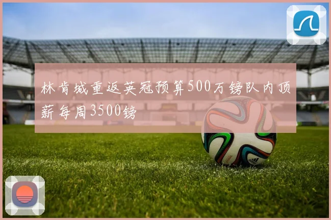 林肯城重返英冠预算500万镑队内顶薪每周3500镑